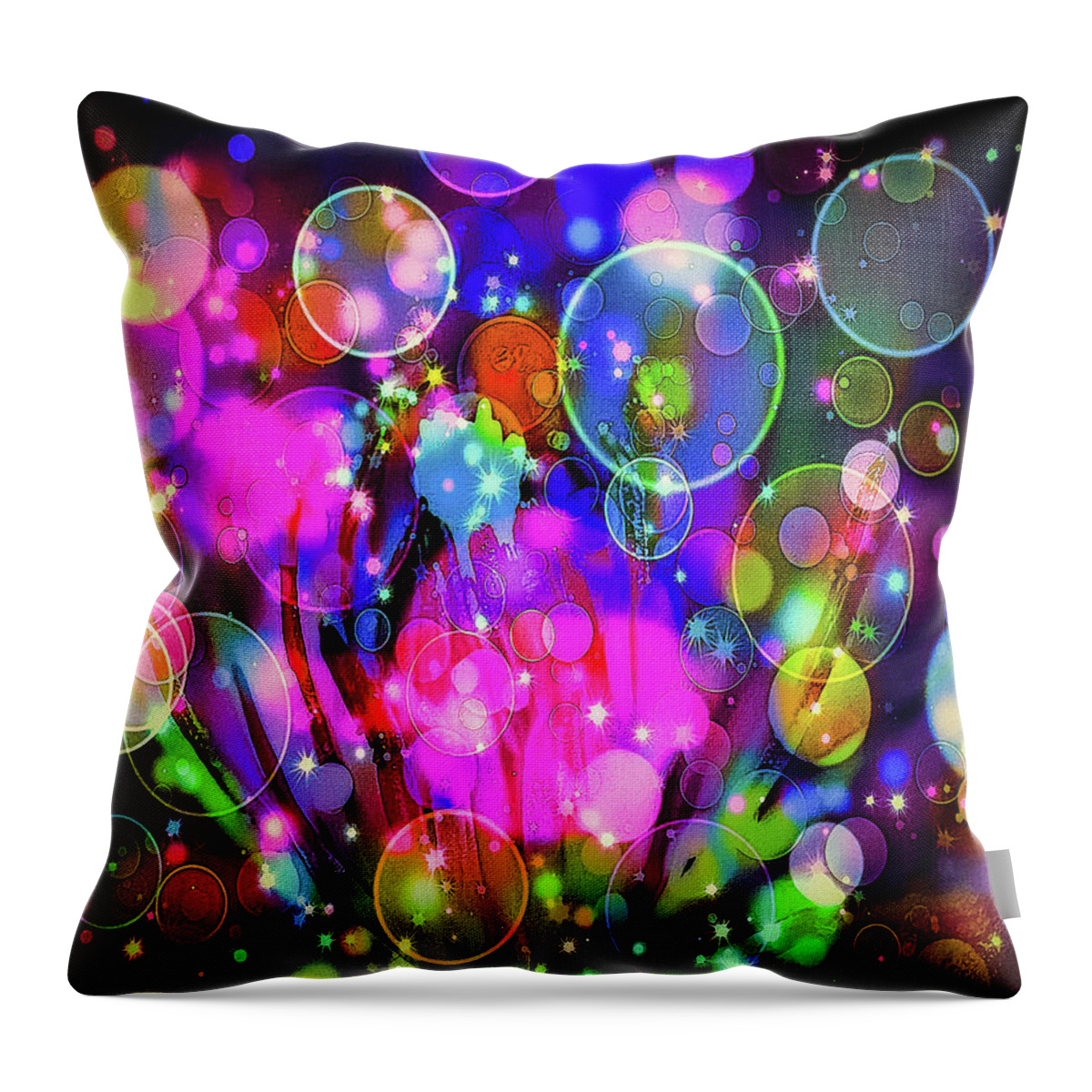 Party Time Throw Pillow featuring the mixed media Party Time by Don Wright