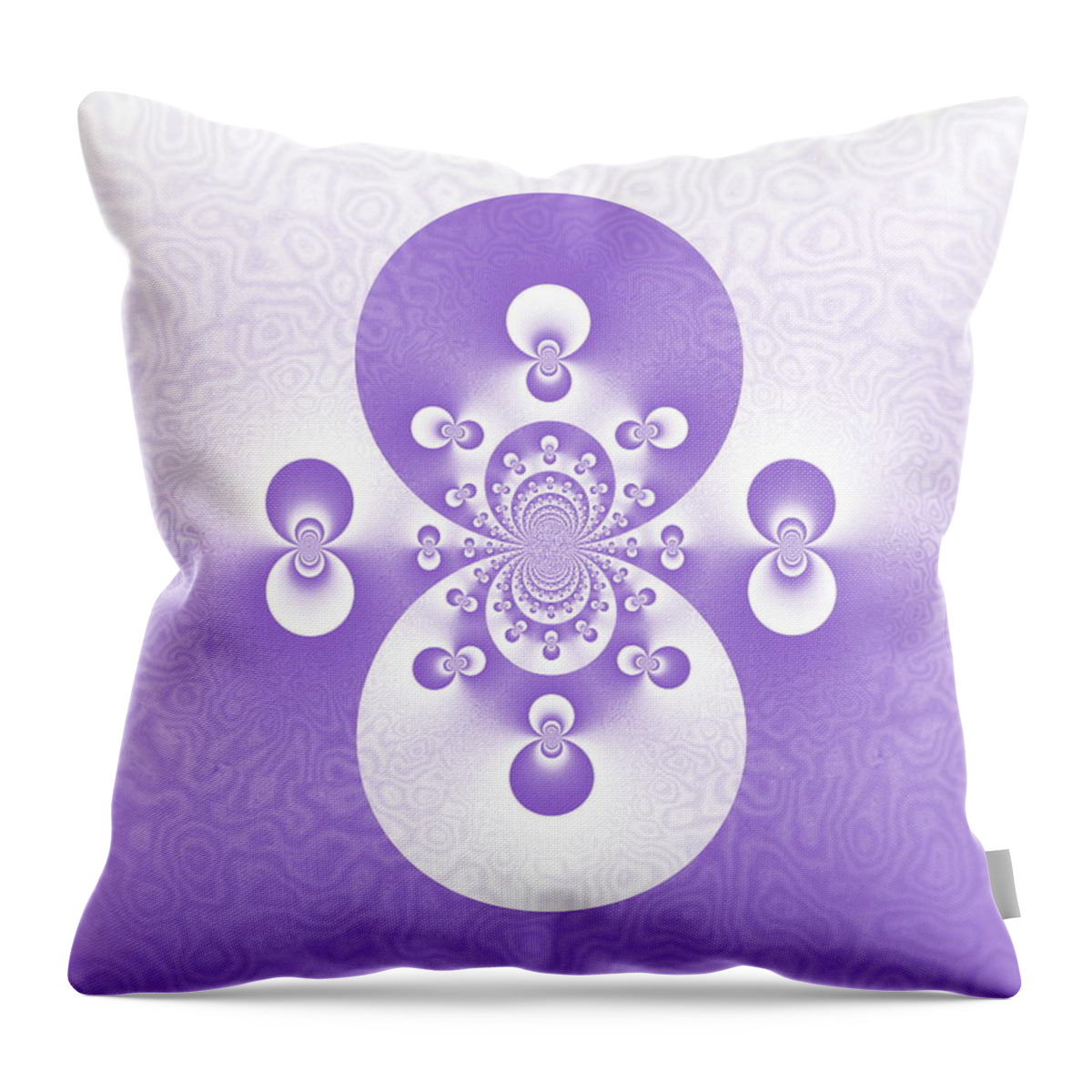 Purple Throw Pillow featuring the digital art Passionate Shadows by Designs By L