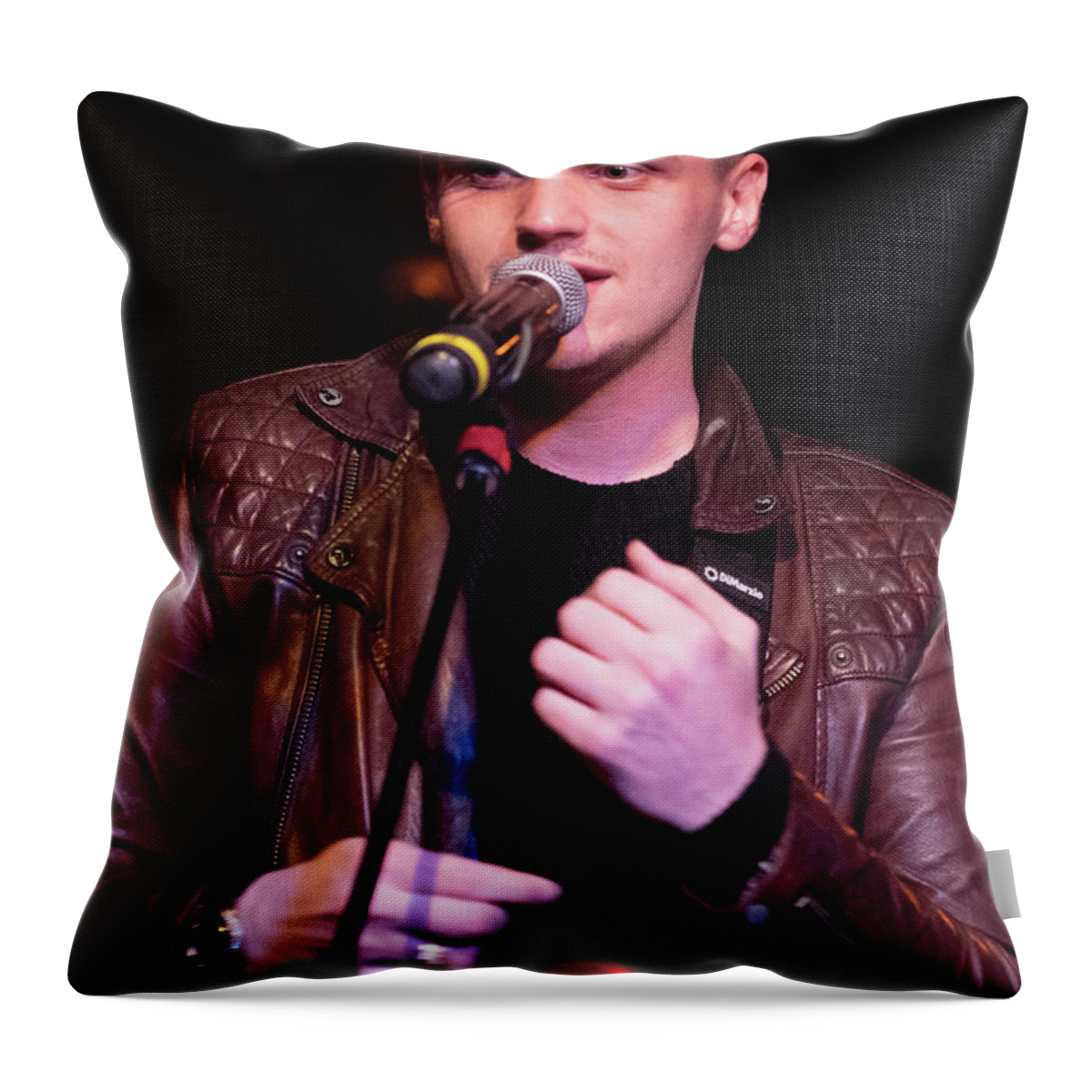 Patrick Droney Throw Pillow featuring the digital art Patrick Droney by Christopher Cutter