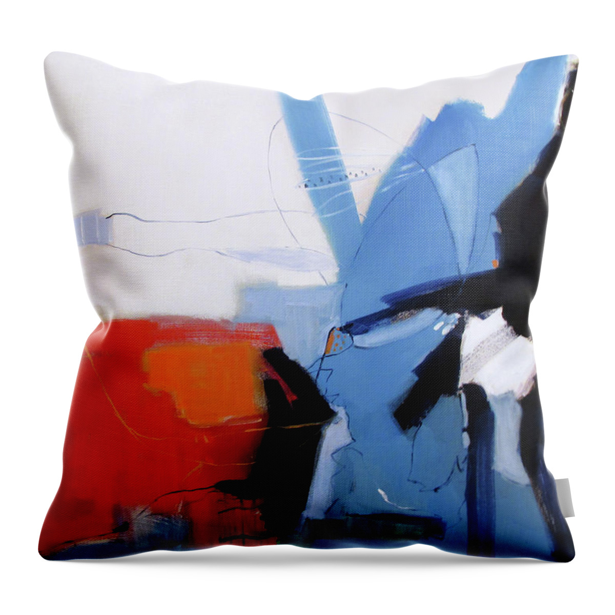 Patriot Throw Pillow featuring the painting Patriot by Chris Gholson