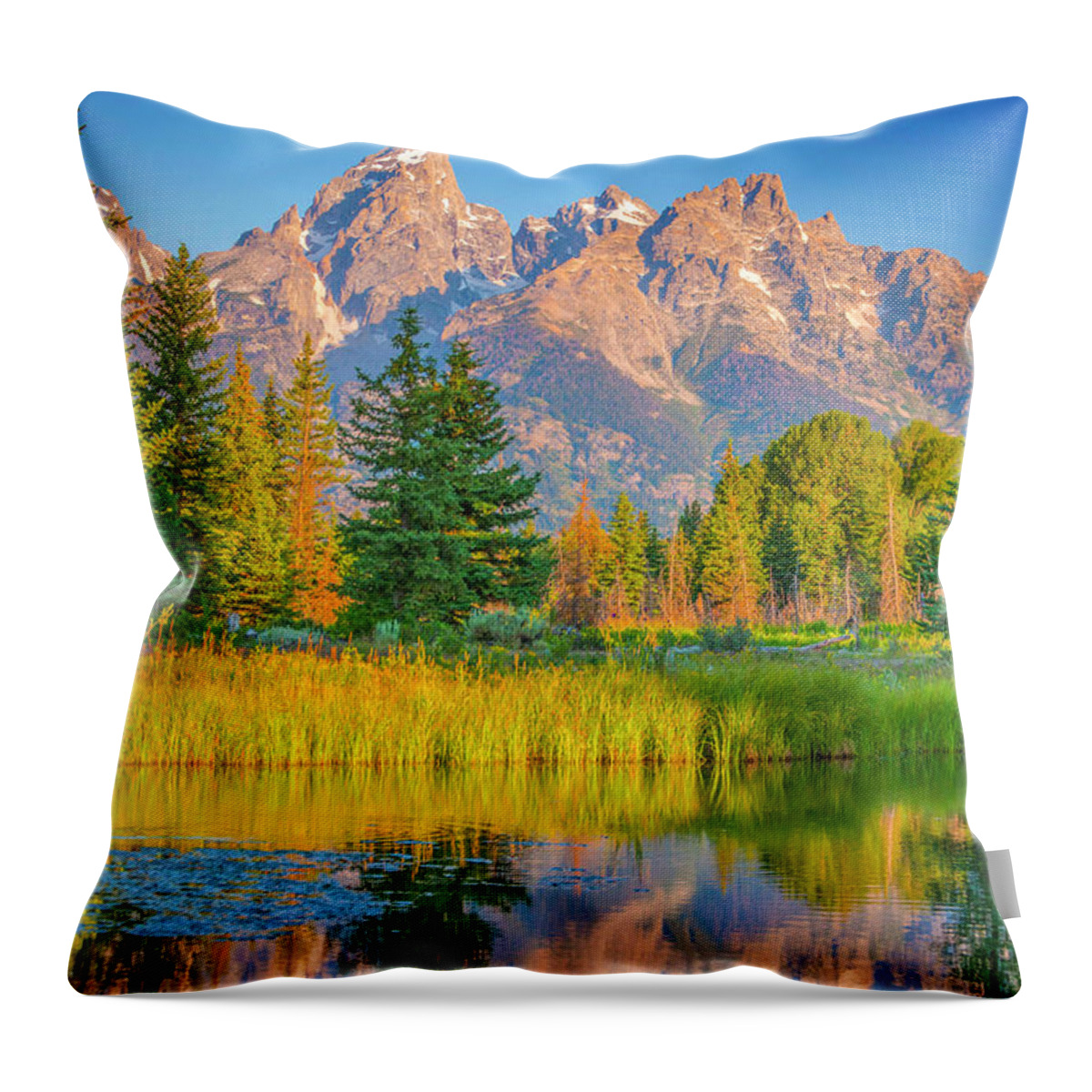 Schwabachers Landing Throw Pillow featuring the photograph Peaceful Morning by Rob Hemphill