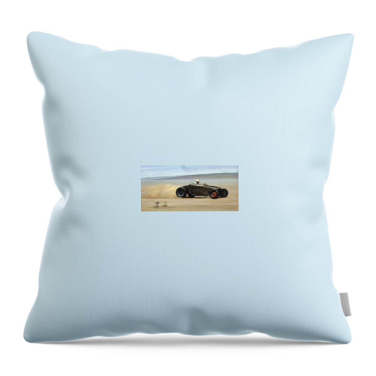 Nhra Drag Racing Top Fuel Funny Car Kenny Youngblood Tom Mcewen Mongoose John Force Throw Pillow featuring the painting Pedal To The Metal by Kenny Youngblood