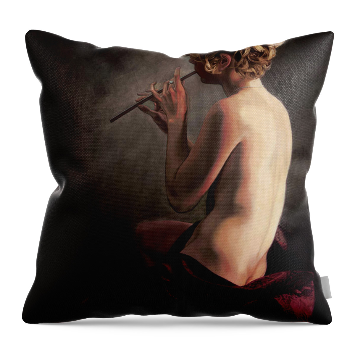 Romance Throw Pillow featuring the painting Penelope's Song by Patrick Whelan