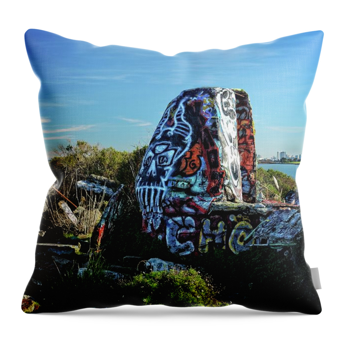 Natural Landscape Throw Pillow featuring the photograph Perpetually Fresh Canvas 1 by Maggy Marsh