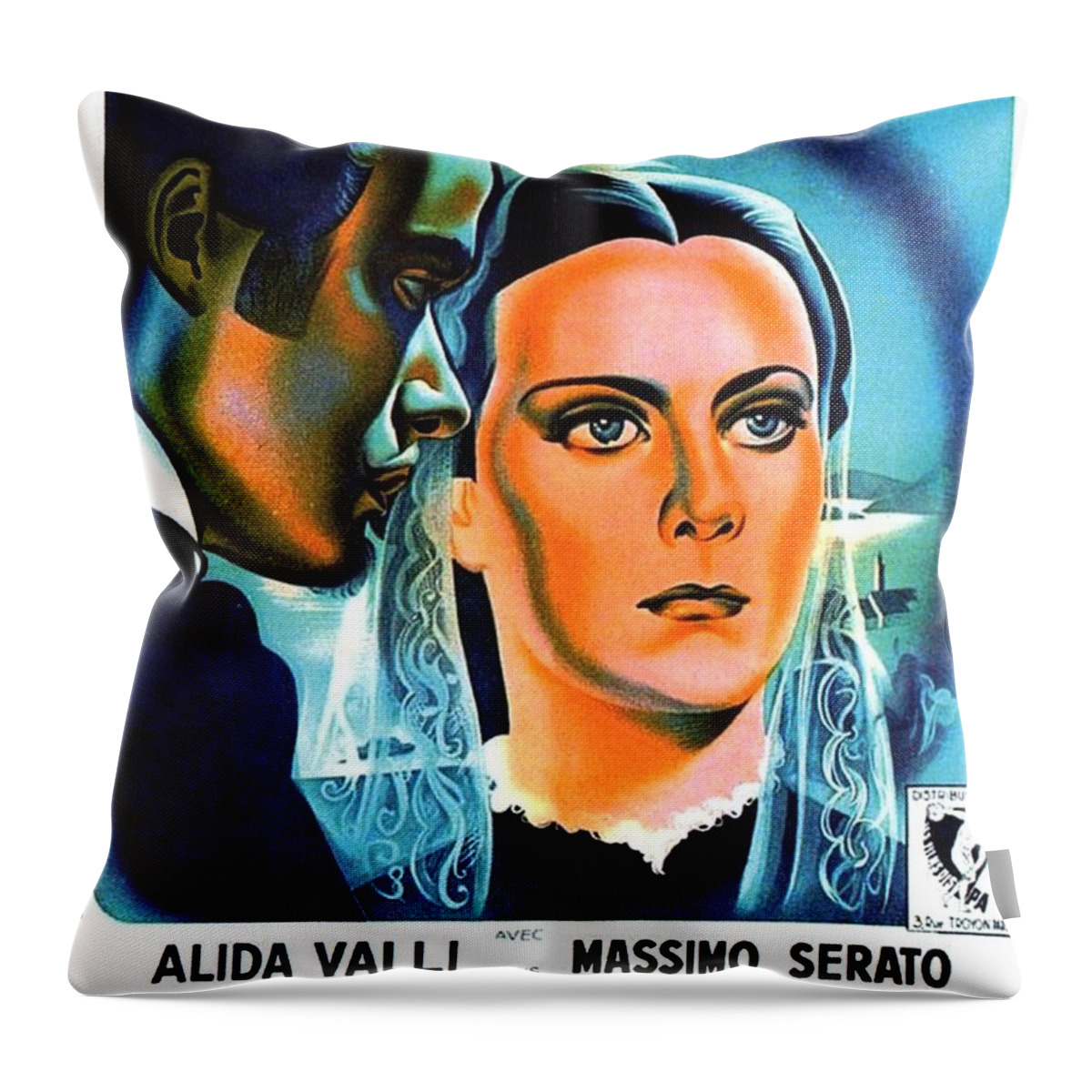 Synopsis Throw Pillow featuring the mixed media ''Piccolo Mondo Antico'', 1941 - art by Georges Allard by Movie World Posters