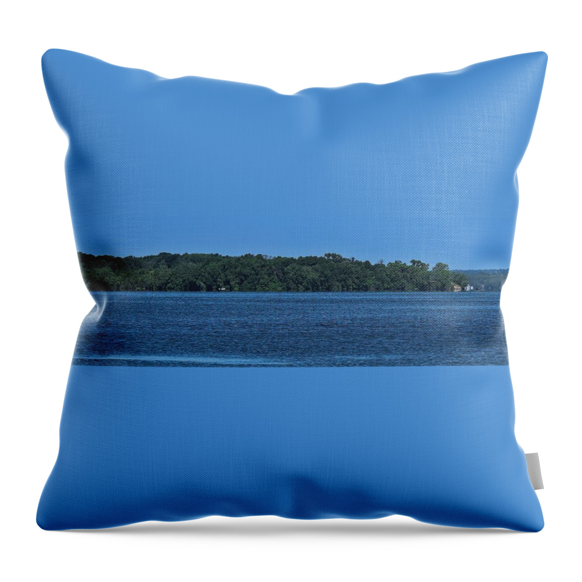 Madison Throw Pillow featuring the photograph Picnic Point, Madison, Wisconsin by Steven Ralser