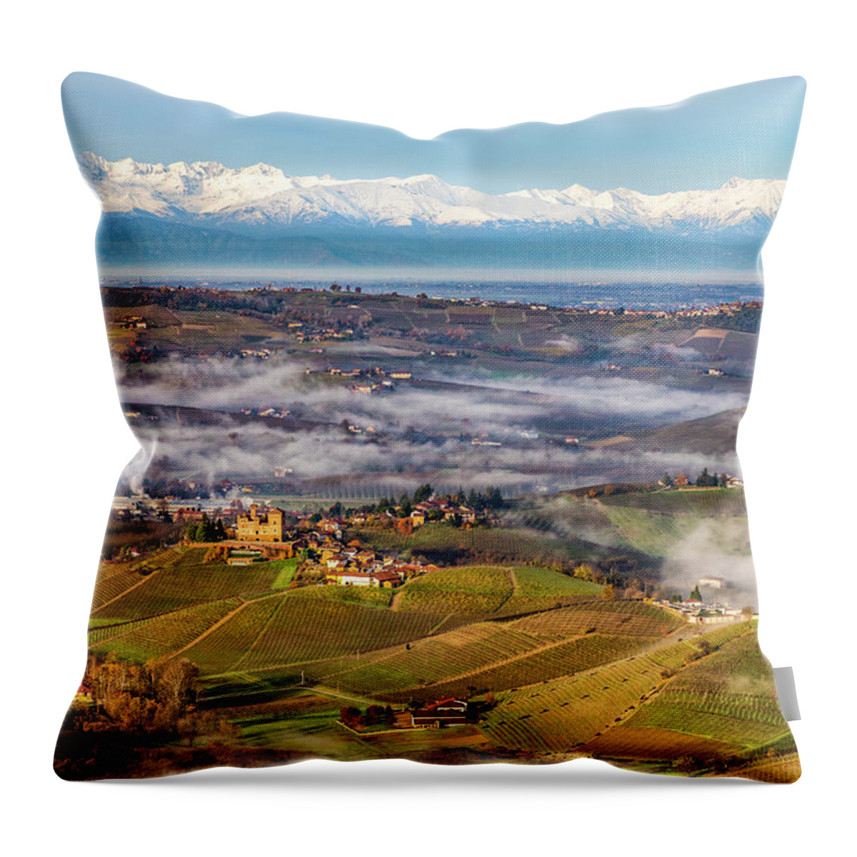 Piedmont Throw Pillow featuring the photograph Piedmont Landscape by Elvira Peretsman