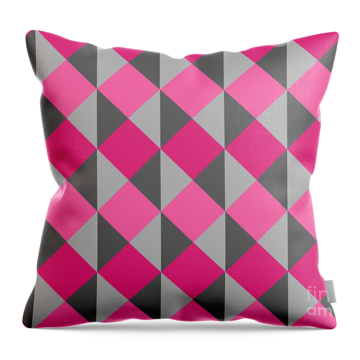 Pink Throw Pillow featuring the photograph Pink squares by Amanda Mohler