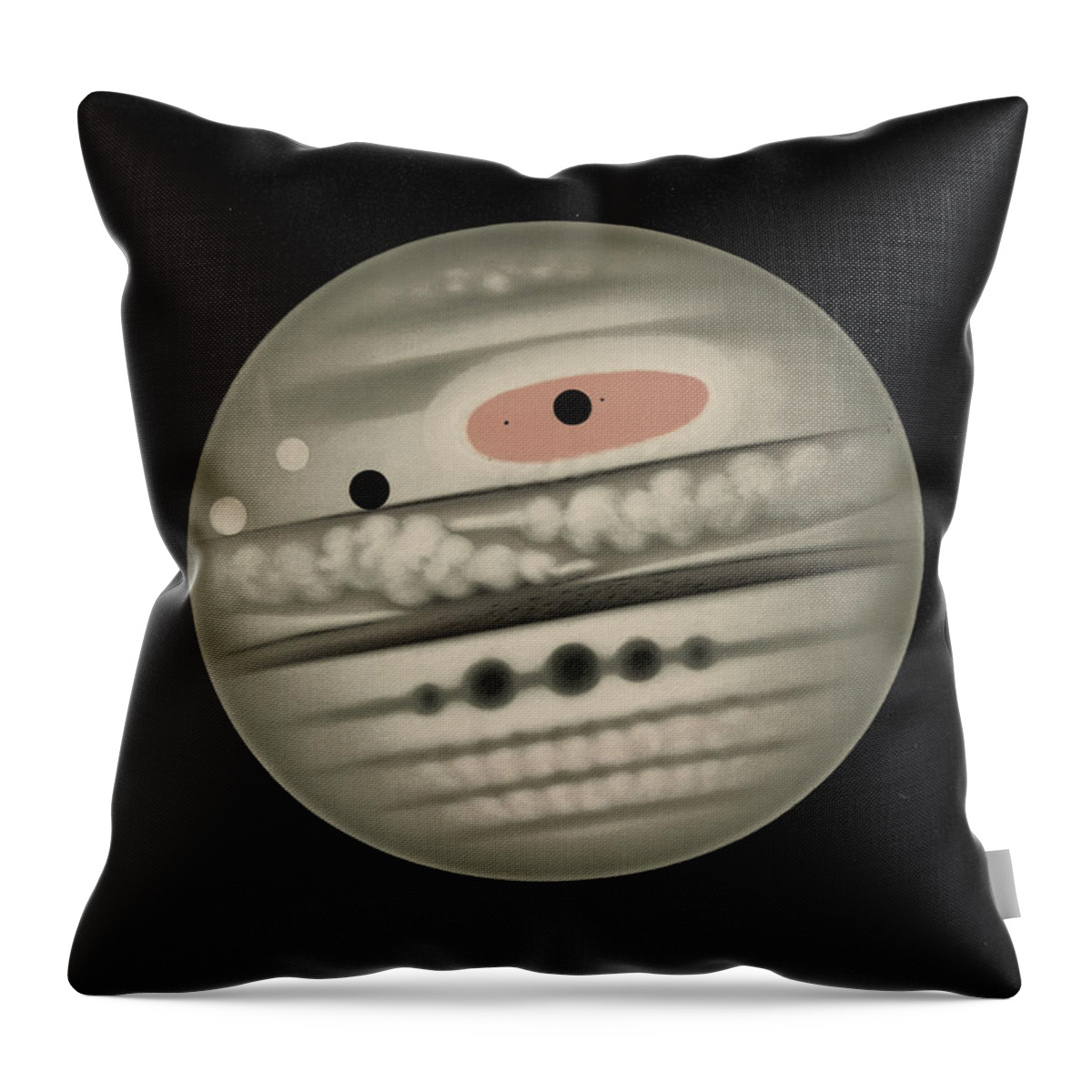 Astronomy Throw Pillow featuring the digital art Planet Jupiter by Long Shot