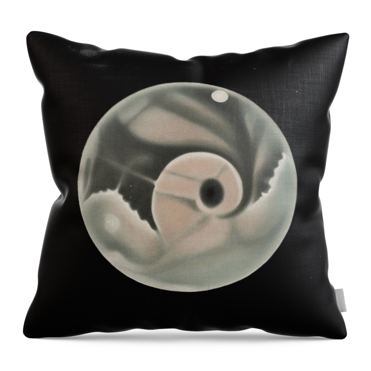 Astronomy Throw Pillow featuring the digital art Planet Mars by Long Shot
