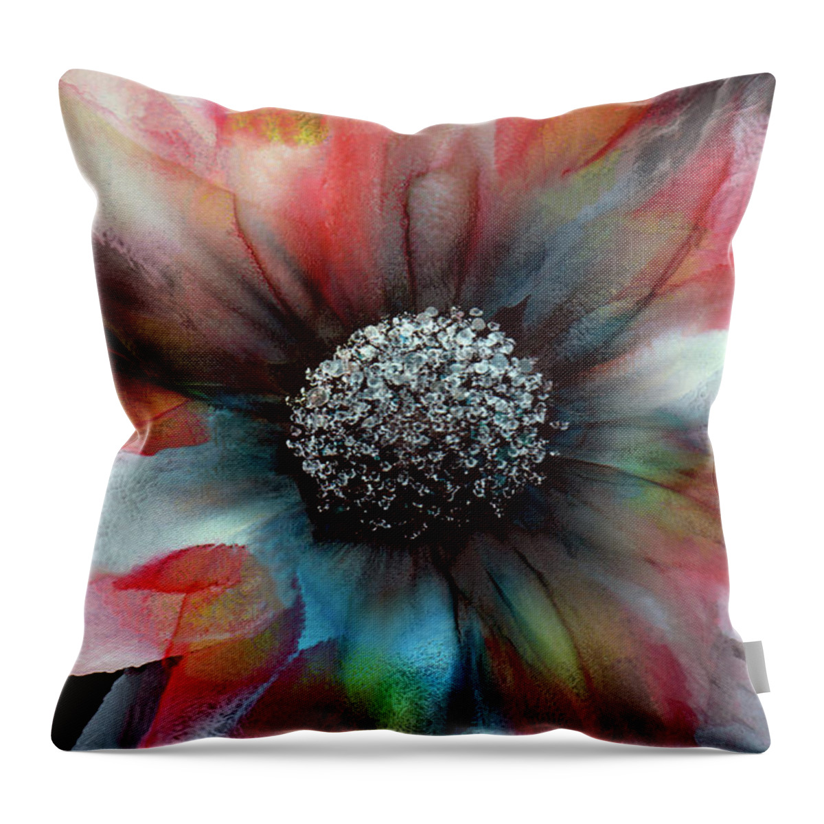 Floral Throw Pillow featuring the painting Plant A Garden by Kimberly Deene Langlois