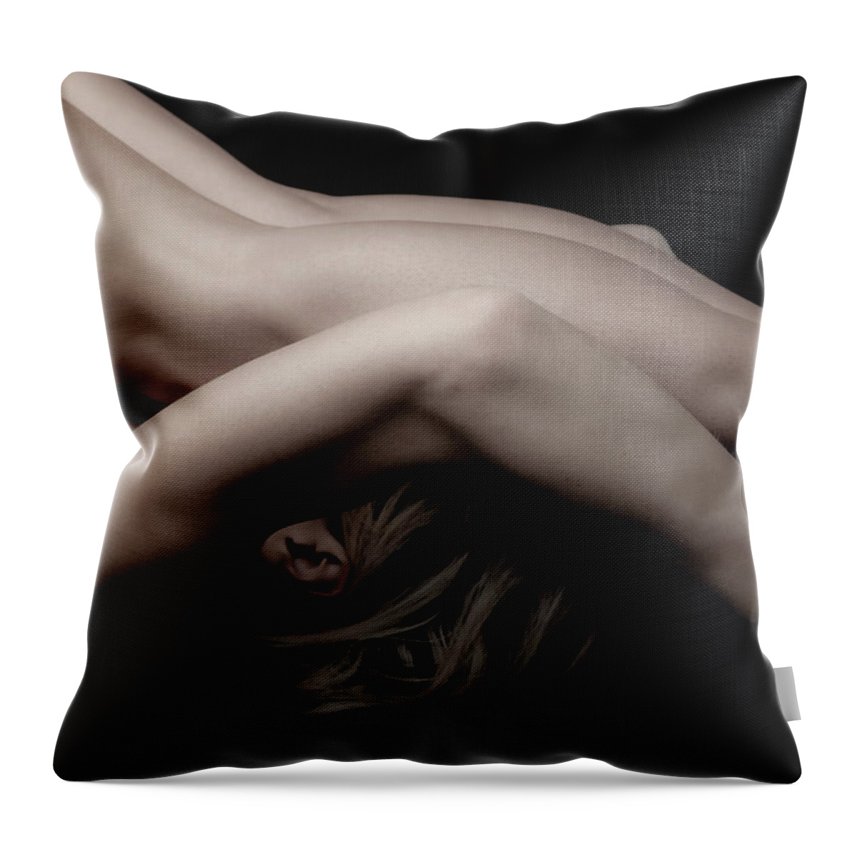 Yoga Throw Pillow featuring the photograph Plow by Marian Tagliarino