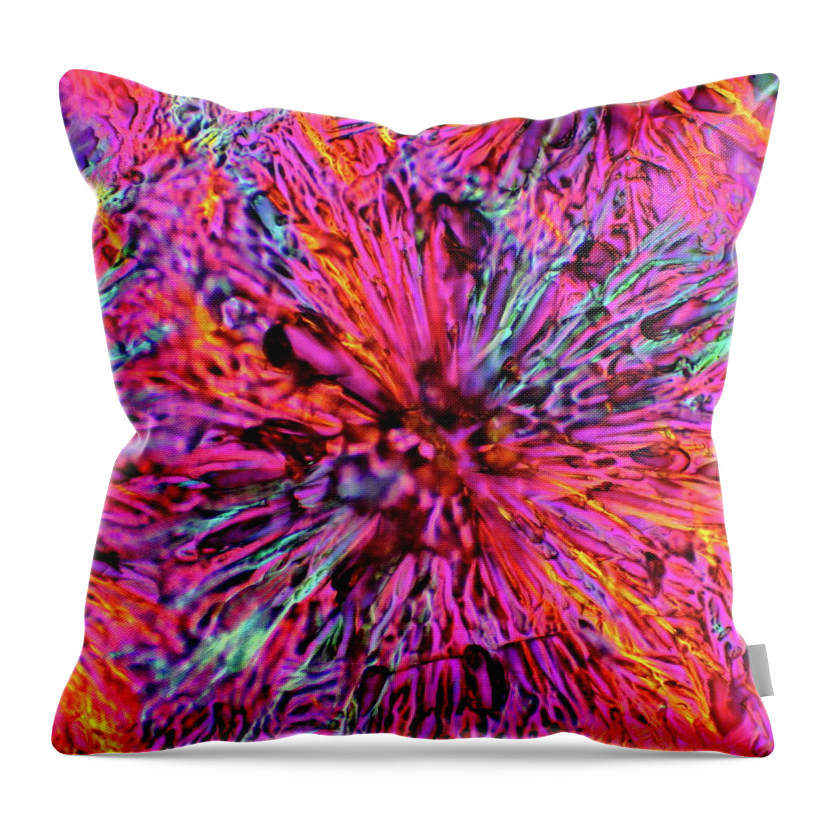 Crystals Throw Pillow featuring the photograph Poppies Of Doom by Hodges Jeffery