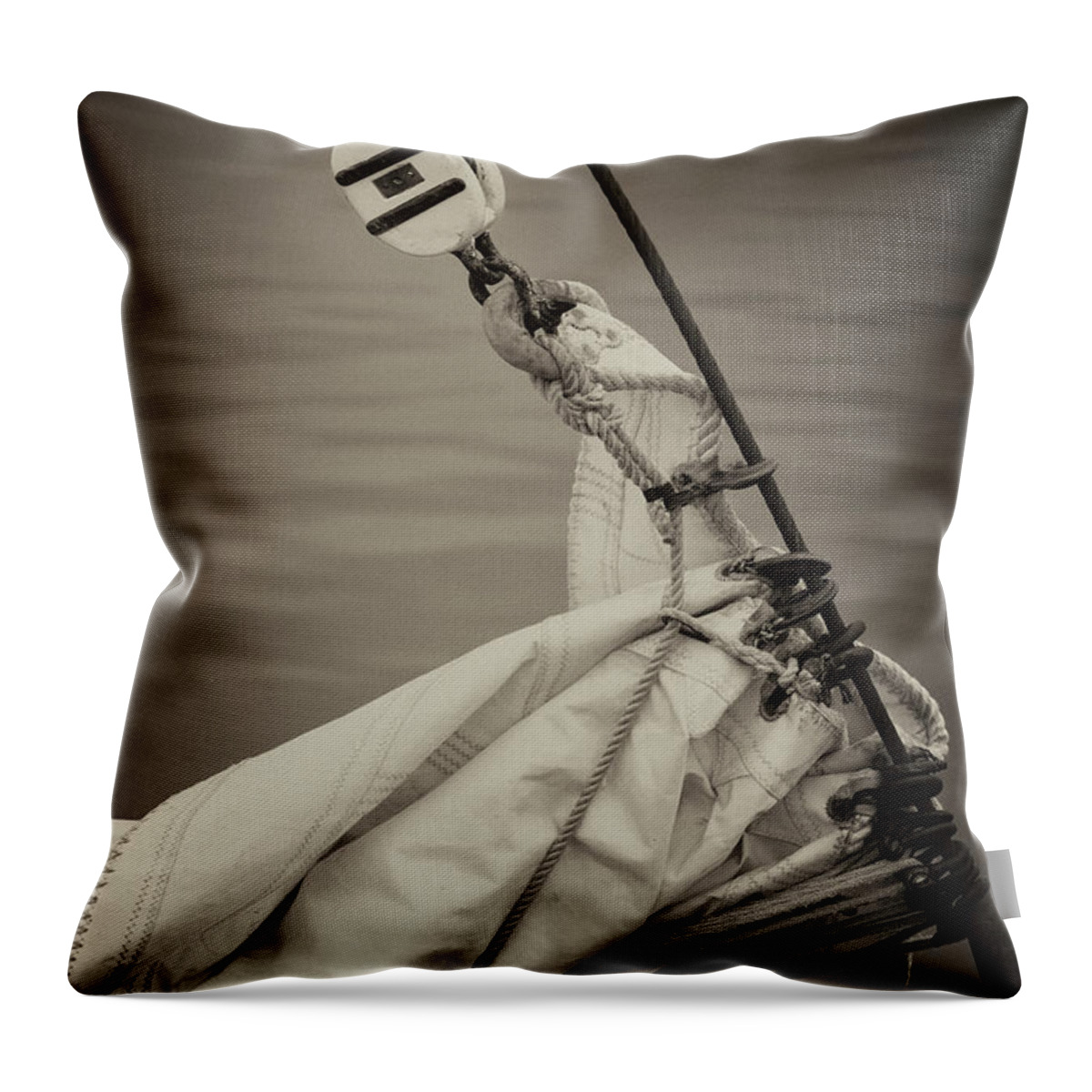 Boat Throw Pillow featuring the photograph Port Townsend, Washington. by Kevin Oke