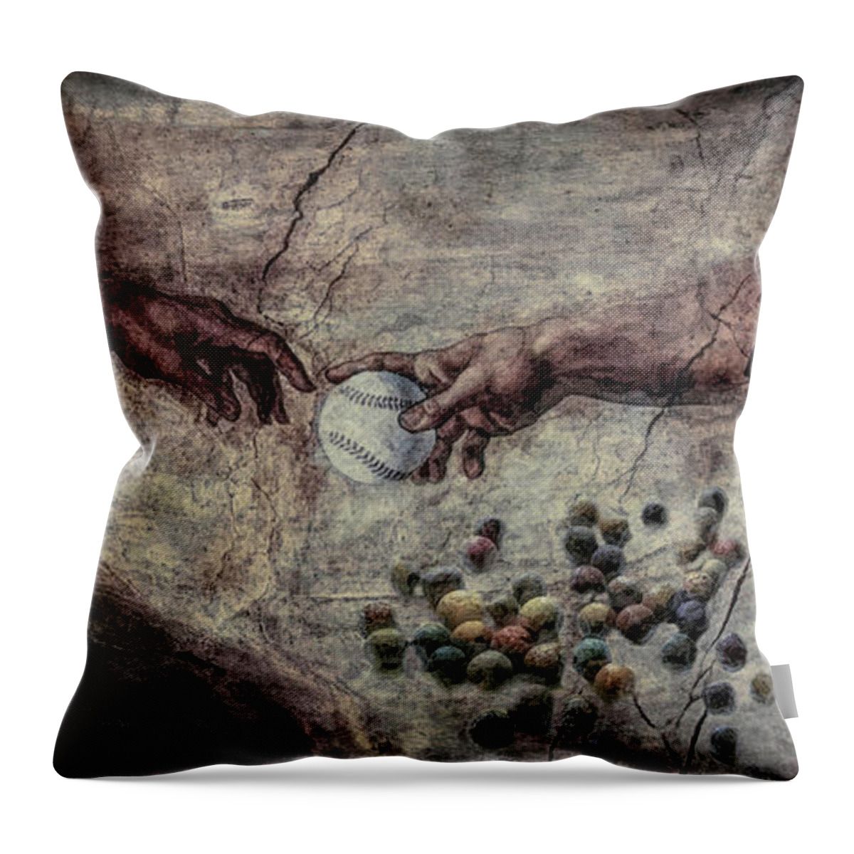 Poetry Throw Pillow featuring the photograph Portrait of the Poet - Donald Hall by Wayne King