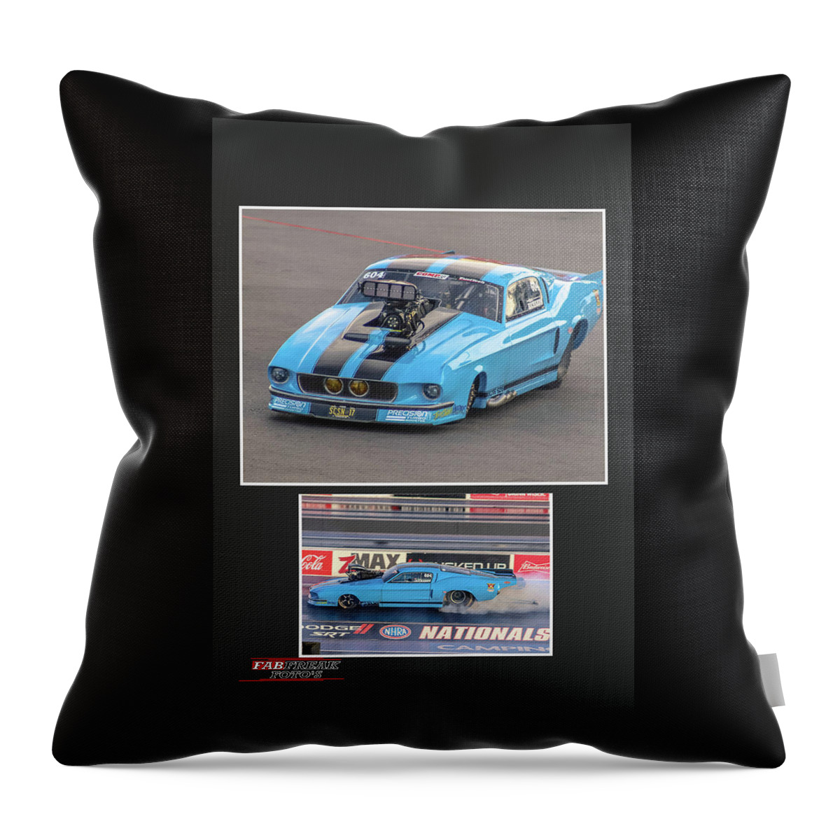 Pro Throw Pillow featuring the photograph Pro Mod Mustang by Darrell Foster