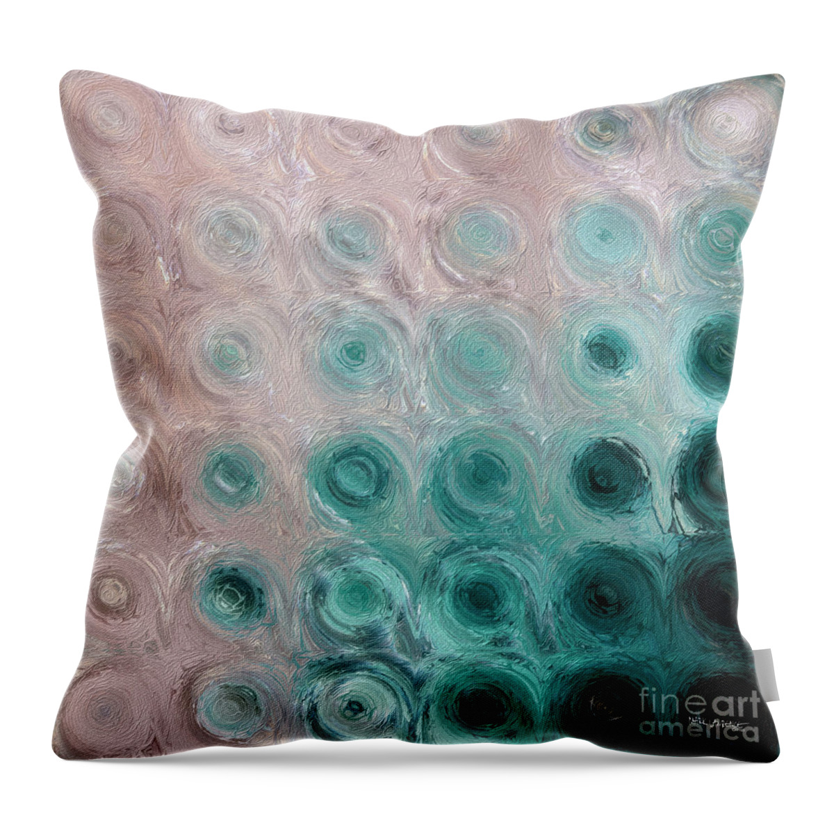 Black Throw Pillow featuring the painting Psalm 34 4. Delivered From Fear. by Mark Lawrence