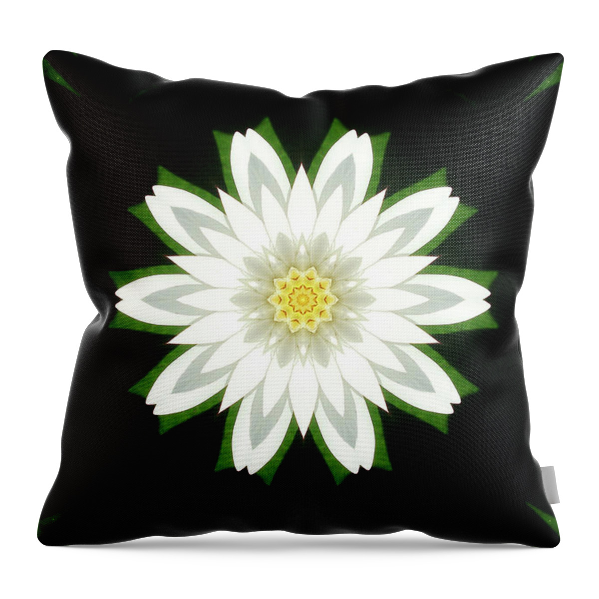 Psychedelic Art Throw Pillow featuring the digital art Psychedelic Flow by Caterina Christakos