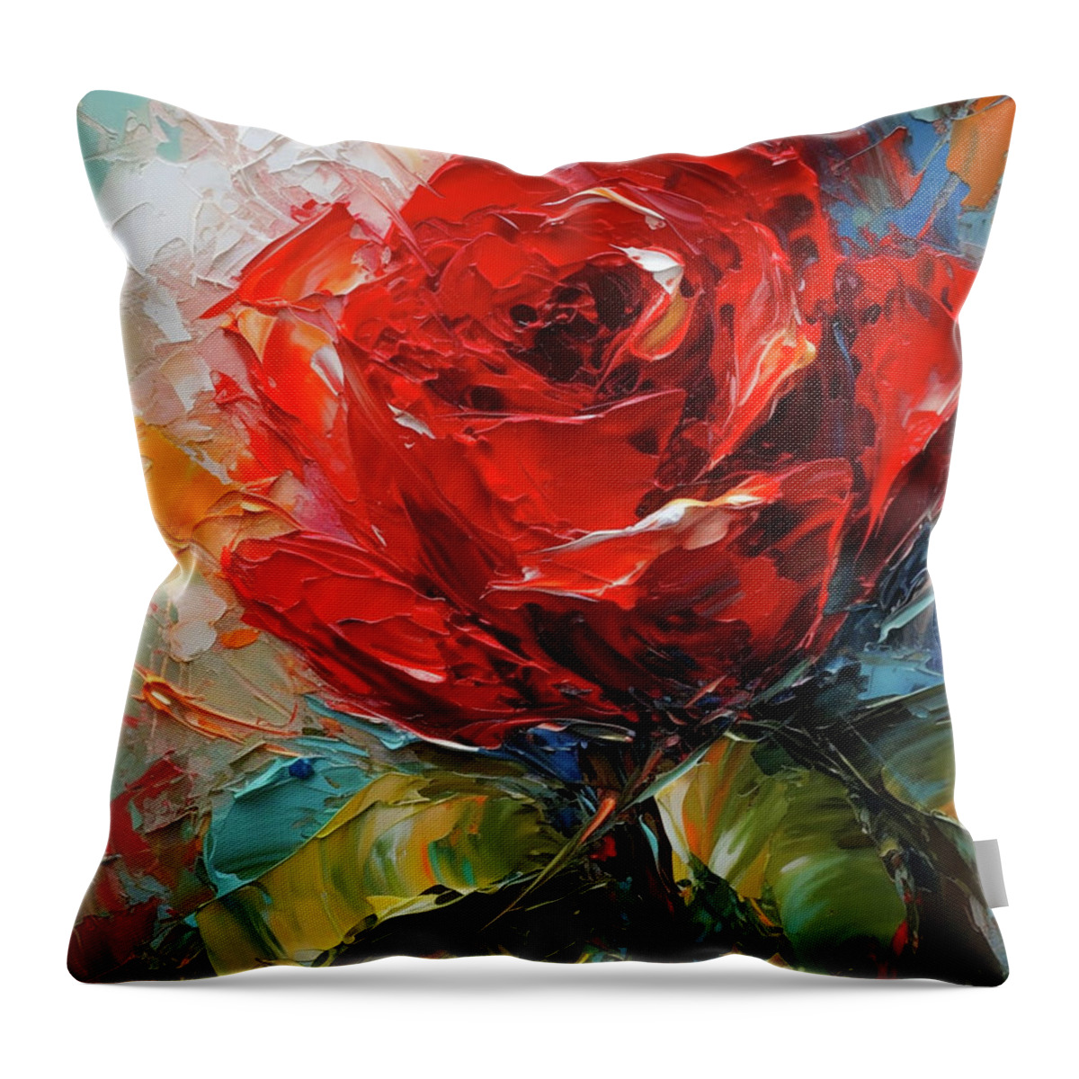 Affectionate Throw Pillow featuring the digital art Pure Love by Glenn Robins