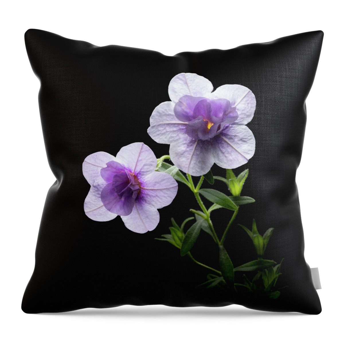 Purple Throw Pillow featuring the photograph Fireworks in Purple by Kevin Suttlehan