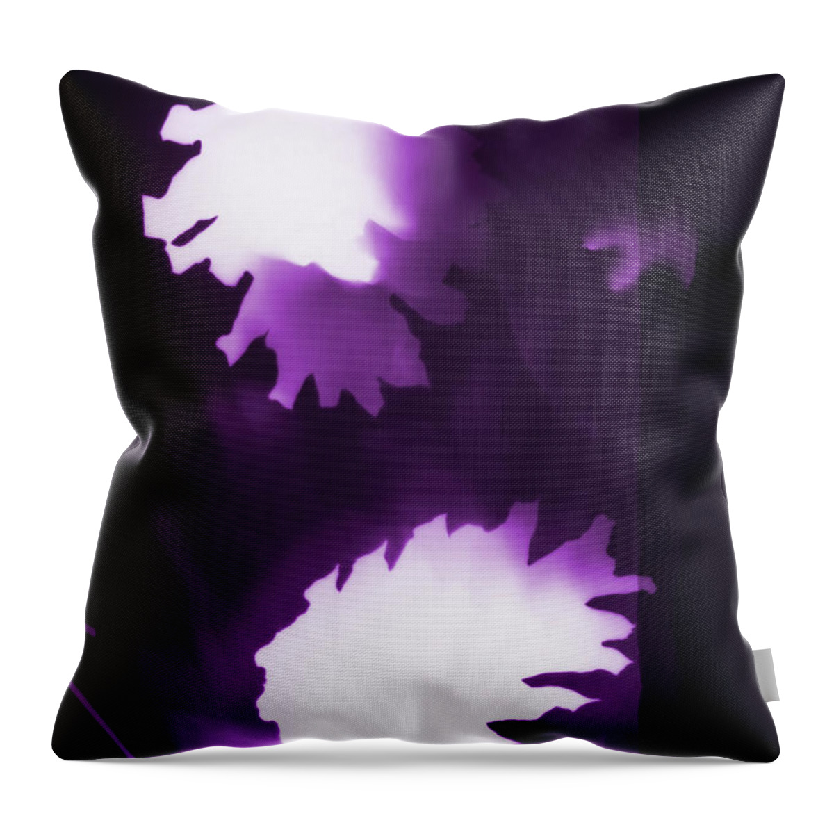 Purple Throw Pillow featuring the photograph Purple Pine Cones by Itsonlythemoon -