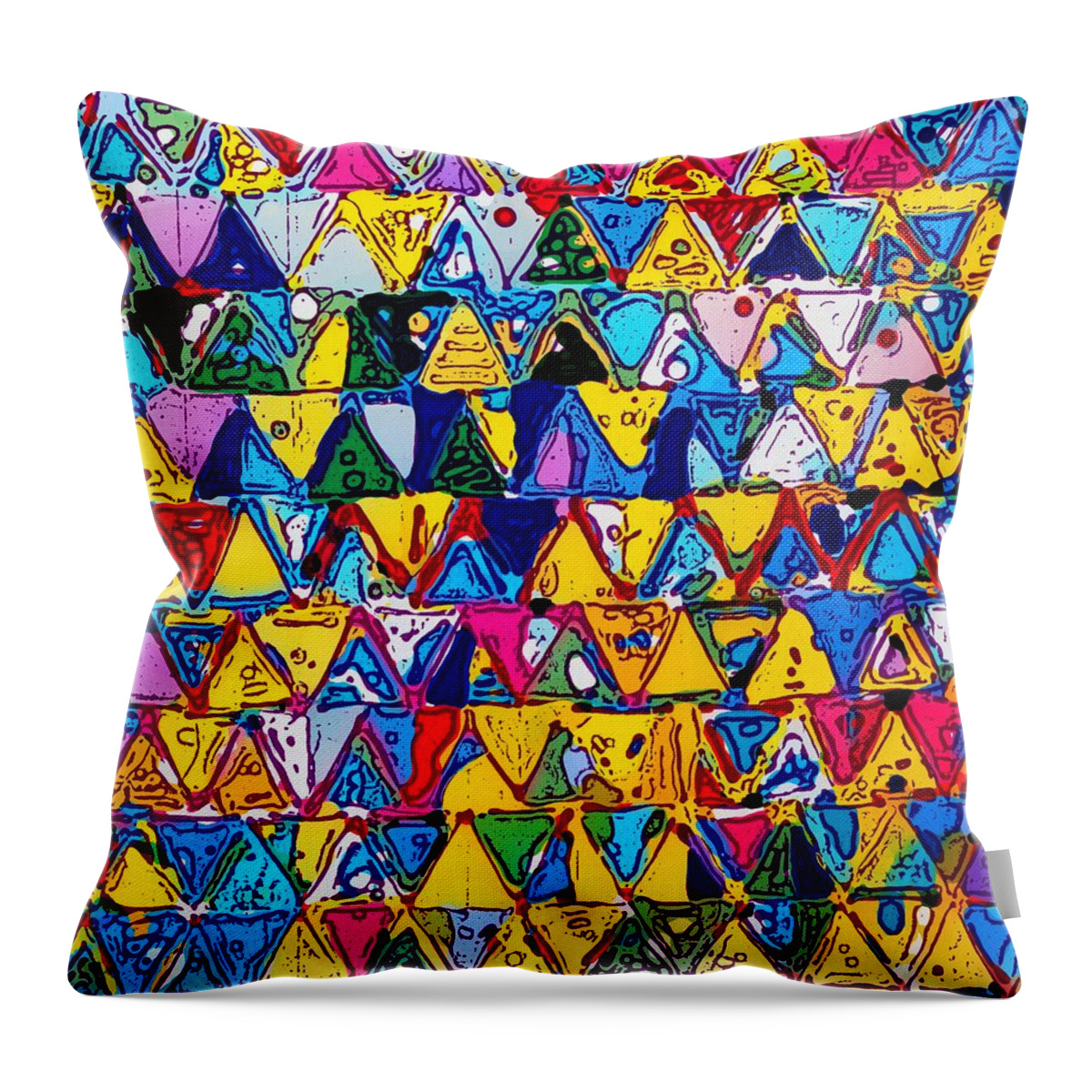 Pyramids Throw Pillow featuring the digital art Pyramids by Joe Roache