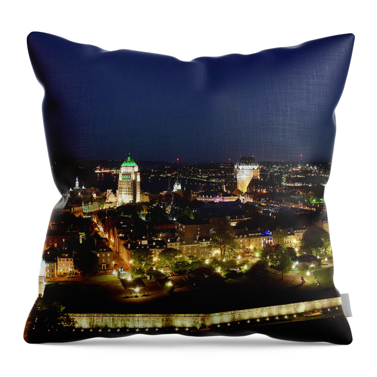 Quebec Throw Pillow featuring the photograph Quebec City Canada Photo 125 by Lucie Dumas
