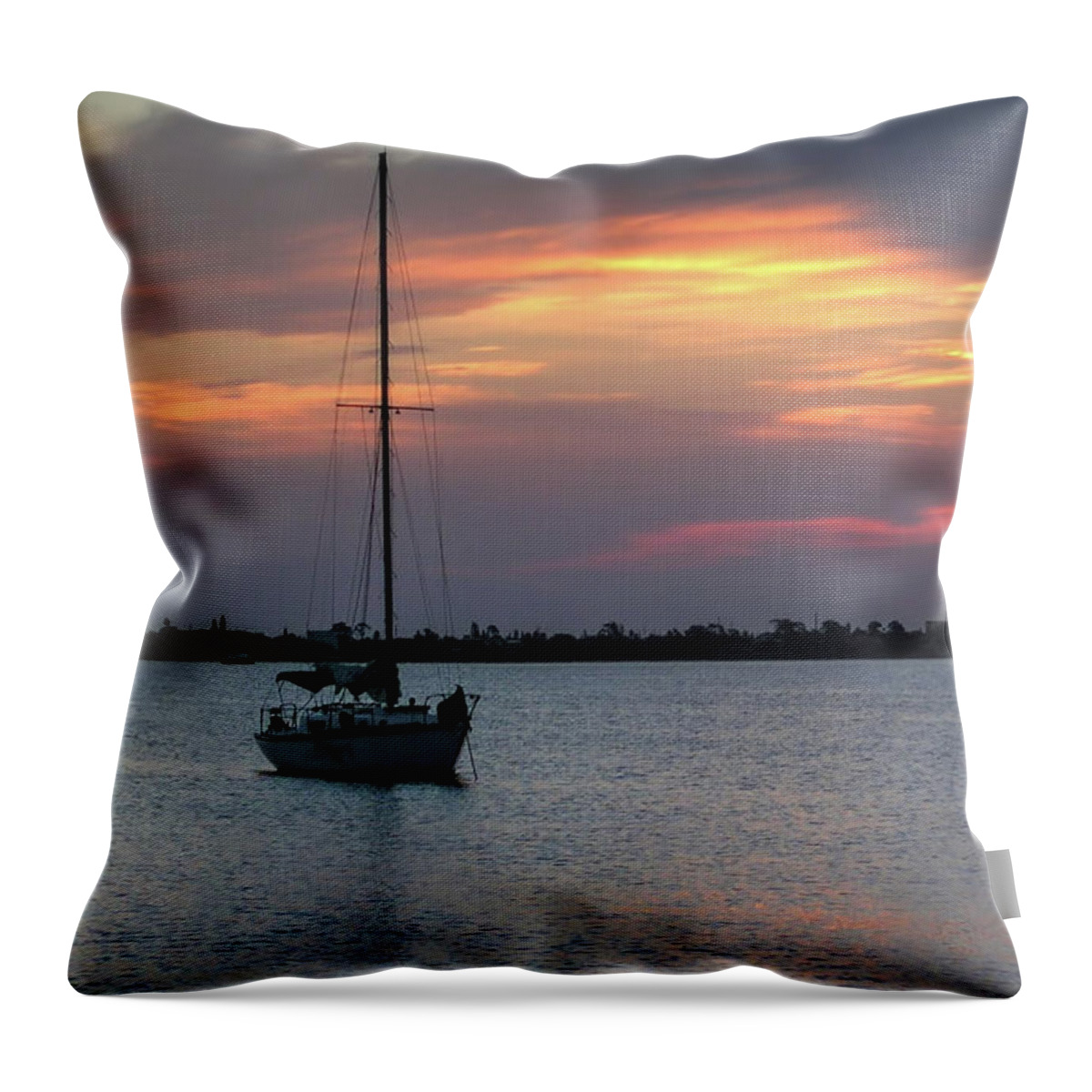 Fine Art Throw Pillow featuring the photograph Quiet Harbor by Robert Harris