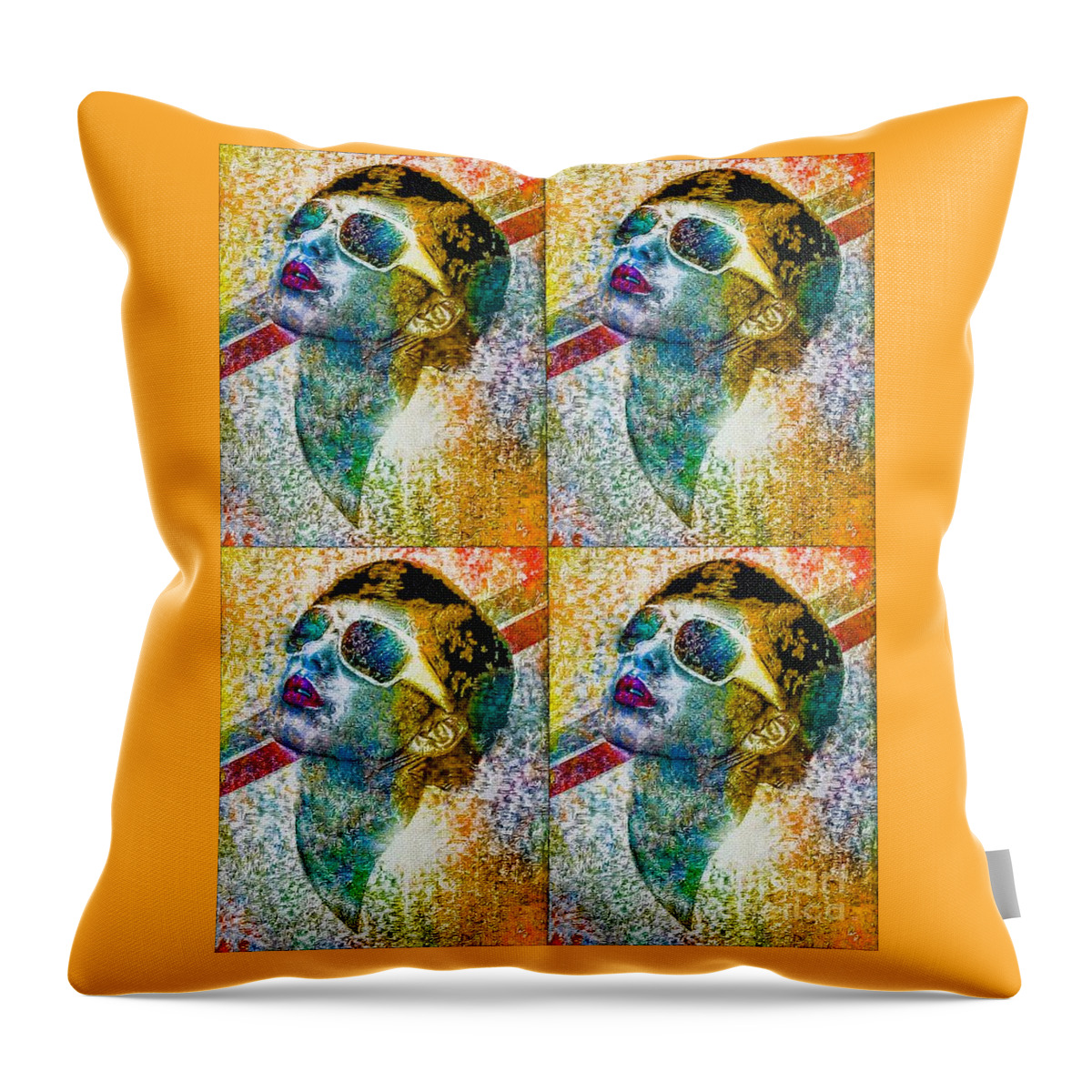 Summer Throw Pillow featuring the painting Radiance of Summer by Ian Gledhill