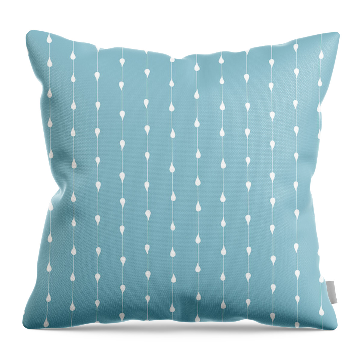 Rain Throw Pillow featuring the painting Rain Drops by Kristye Dudley