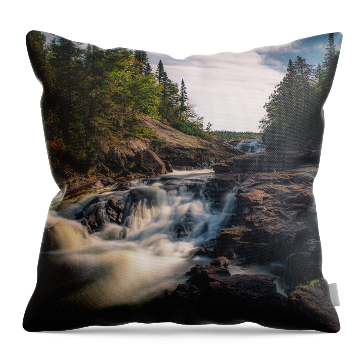 Rainbow Falls Throw Pillow featuring the photograph Rainbow Falls by Jay Smith