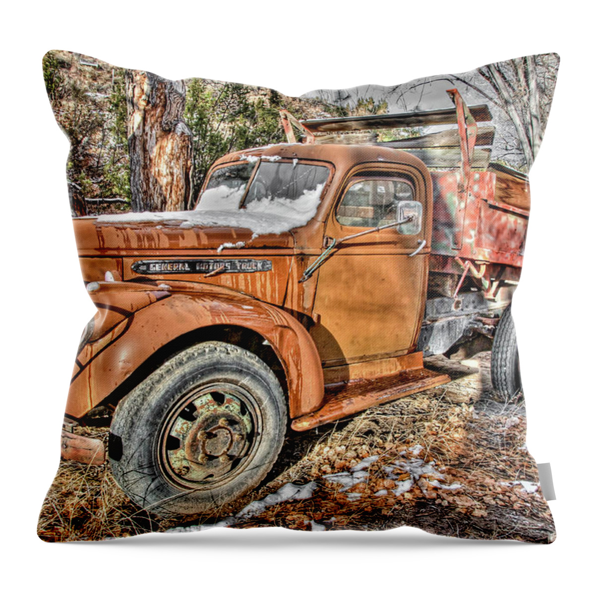 Truck Throw Pillow featuring the photograph Ready to Roll by Britt Runyon