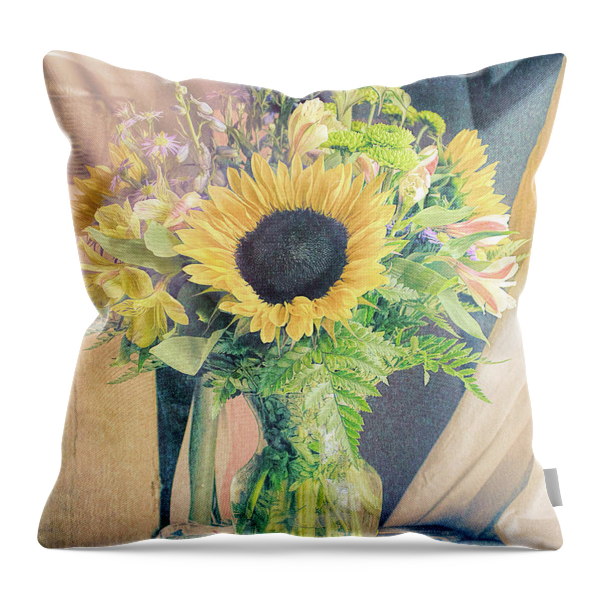 Reared In The Lap Of Summer Throw Pillow featuring the photograph Reared In The Lap Of Summer by Bellesouth Studio