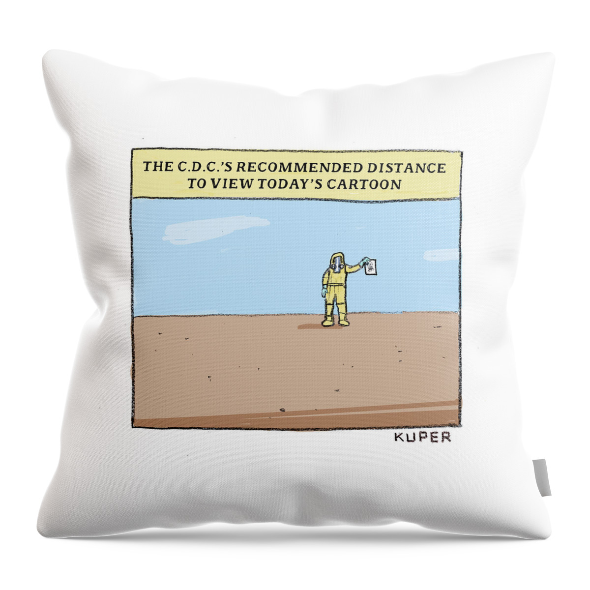 Recommended Distance Throw Pillow