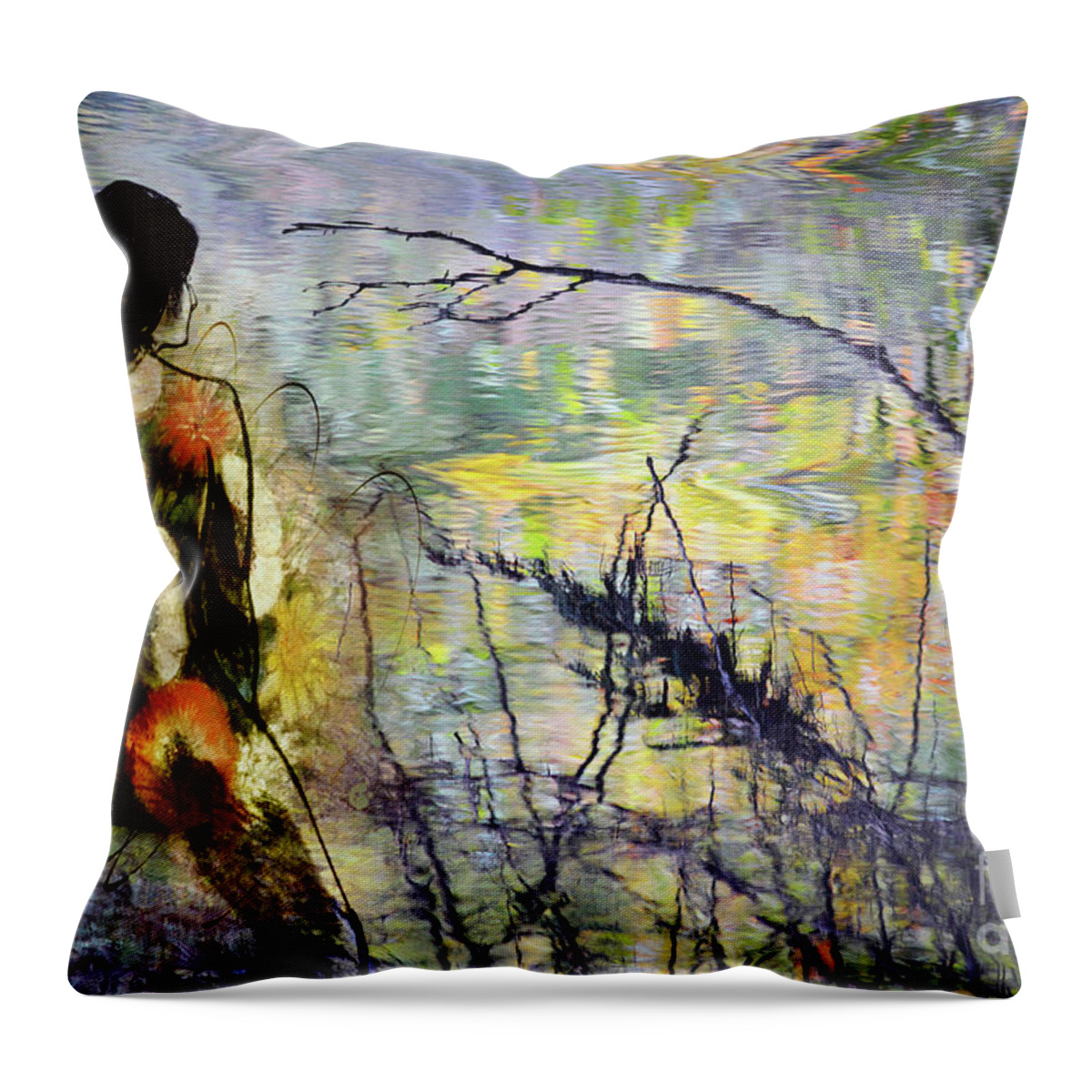 Mirroring Throw Pillow featuring the photograph Reflections by Arthur Miller