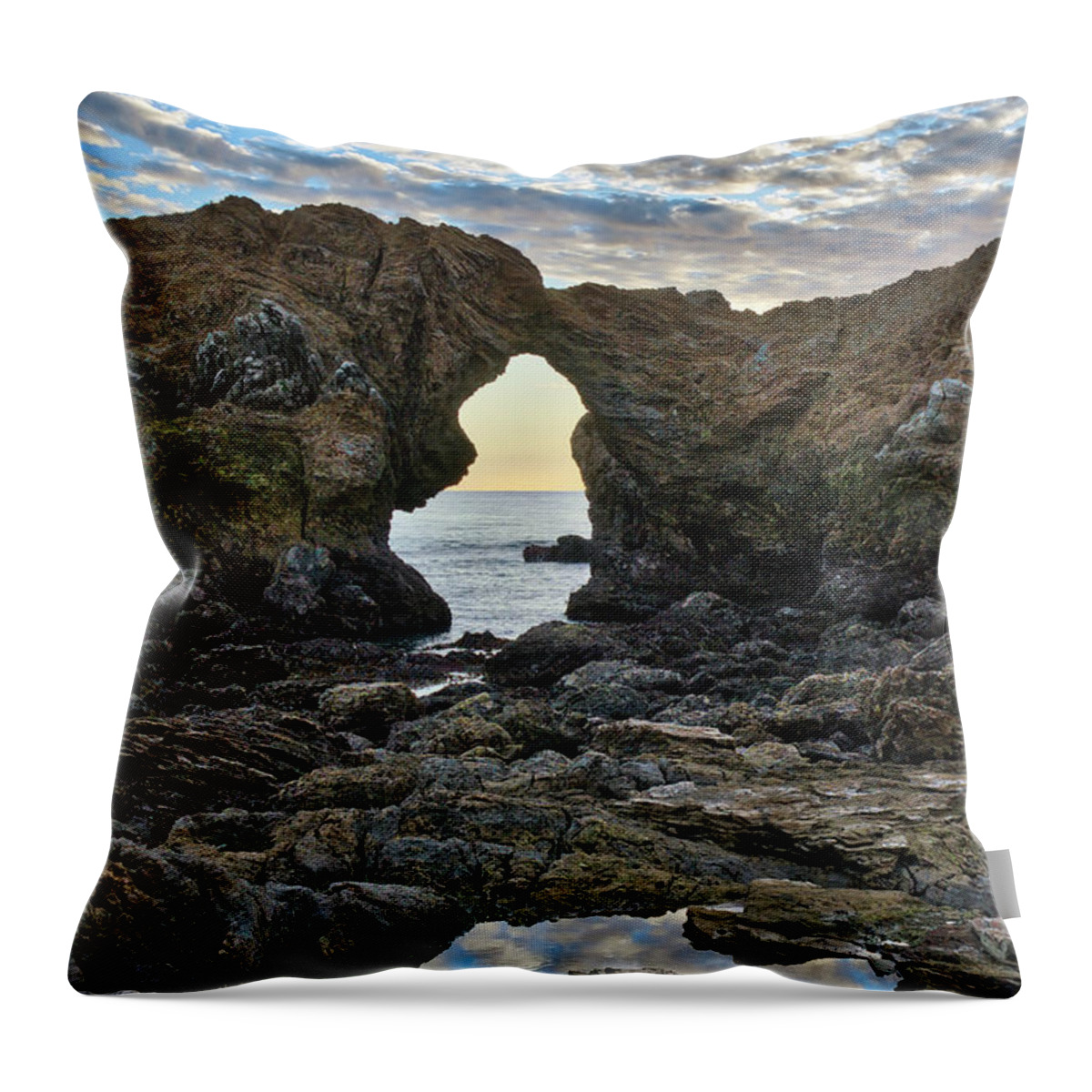Reflections Throw Pillow featuring the photograph Reflections At Ladder Rock by Eddie Yerkish