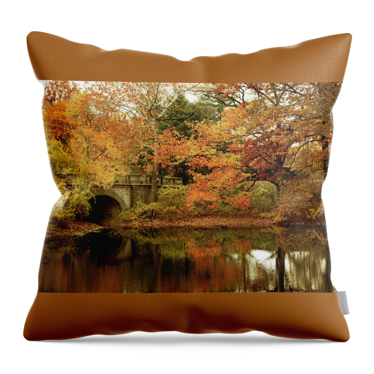 Autumn Throw Pillow featuring the photograph Reflections of October by Jessica Jenney