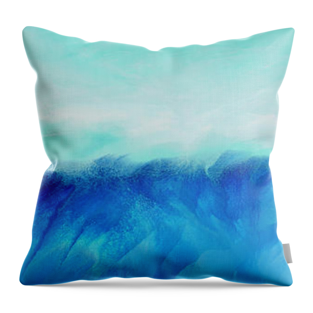 Water Throw Pillow featuring the painting Refresh Me by Linda Bailey