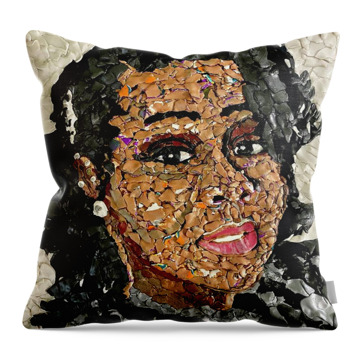 Breonna Taylor Throw Pillow featuring the mixed media Remember Breonna Taylor by Deborah Stanley