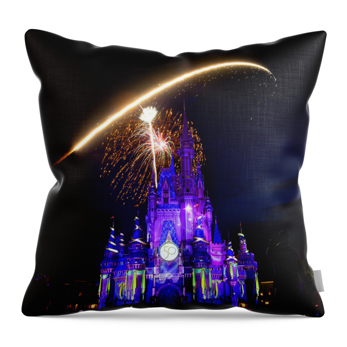 Magic Kingdom Throw Pillow featuring the photograph Remember the Magic Part One by Mark Andrew Thomas