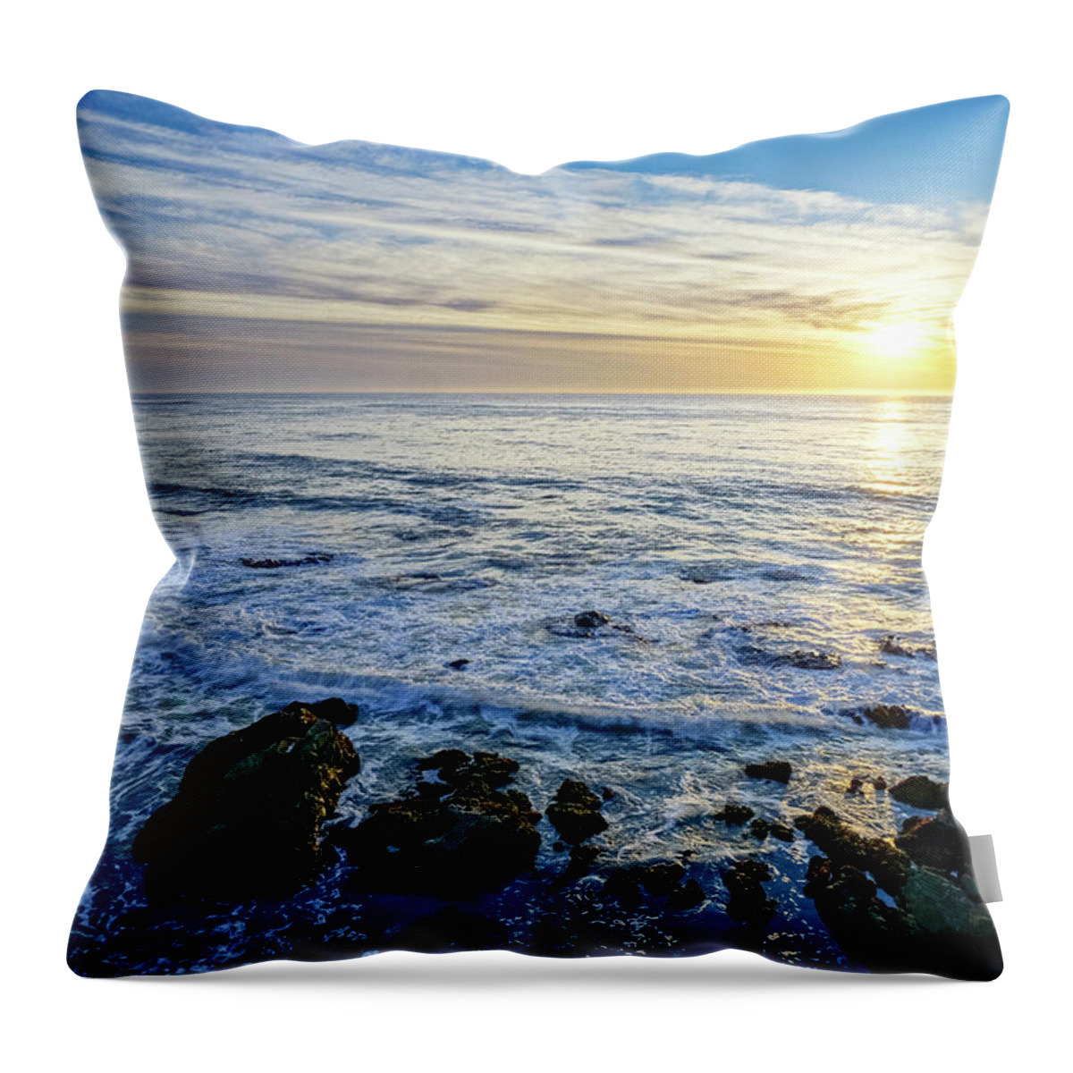 Central Coast Throw Pillow featuring the photograph Pacific Harmony by Brett Harvey