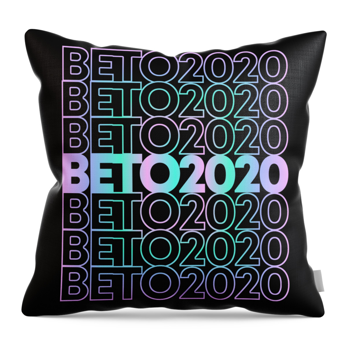 Cool Throw Pillow featuring the digital art Retro Beto 2020 by Flippin Sweet Gear