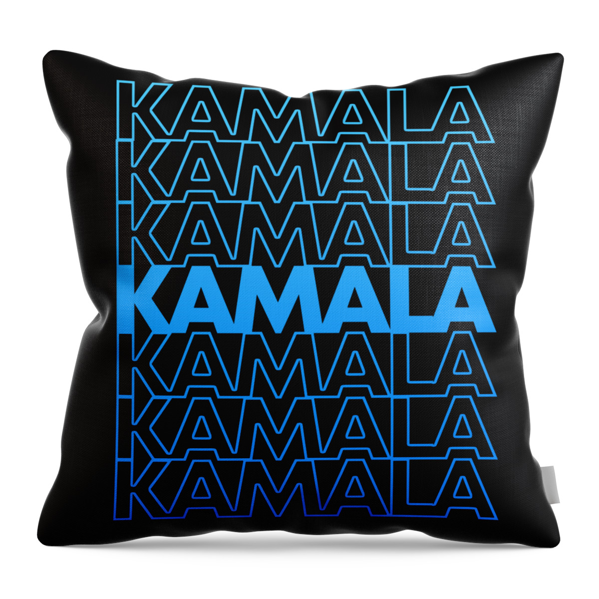 Election Throw Pillow featuring the digital art Retro Kamala Harris 2024 by Flippin Sweet Gear