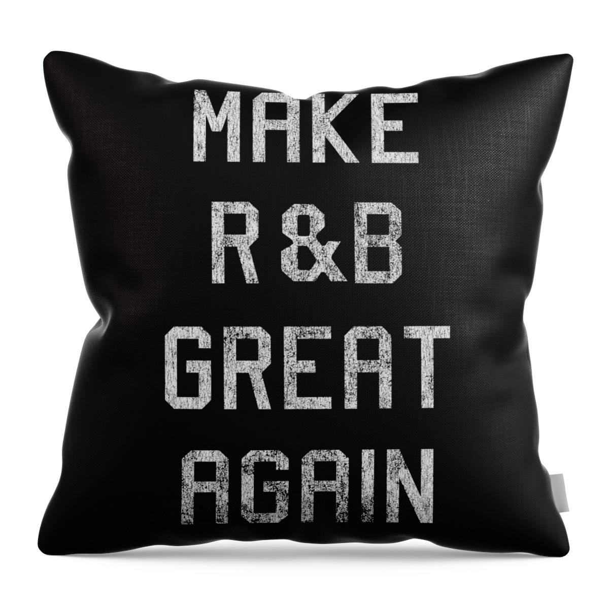 Musicians Throw Pillow featuring the digital art Retro Make RB Great Again by Flippin Sweet Gear