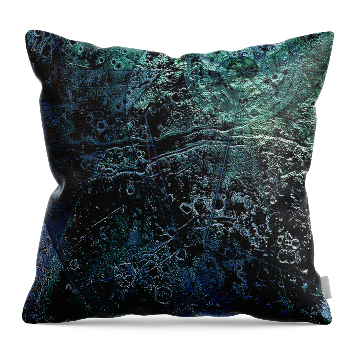 Topography Throw Pillow featuring the digital art Revolution 9a by Kenneth Armand Johnson