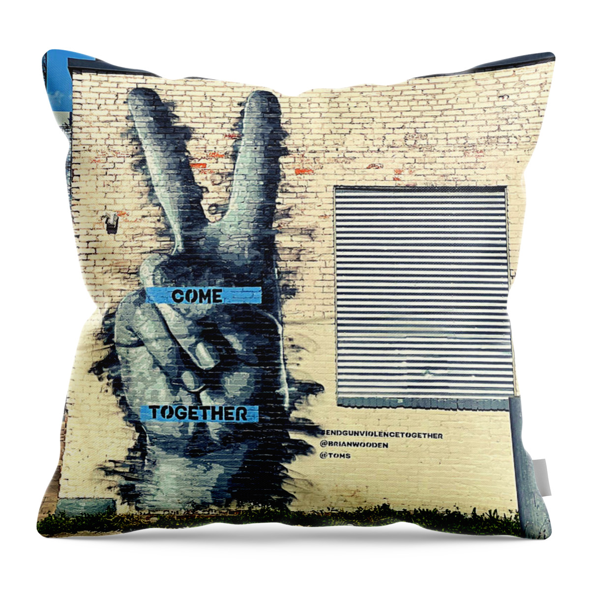 Mural Throw Pillow featuring the photograph Right Now by Lee Darnell