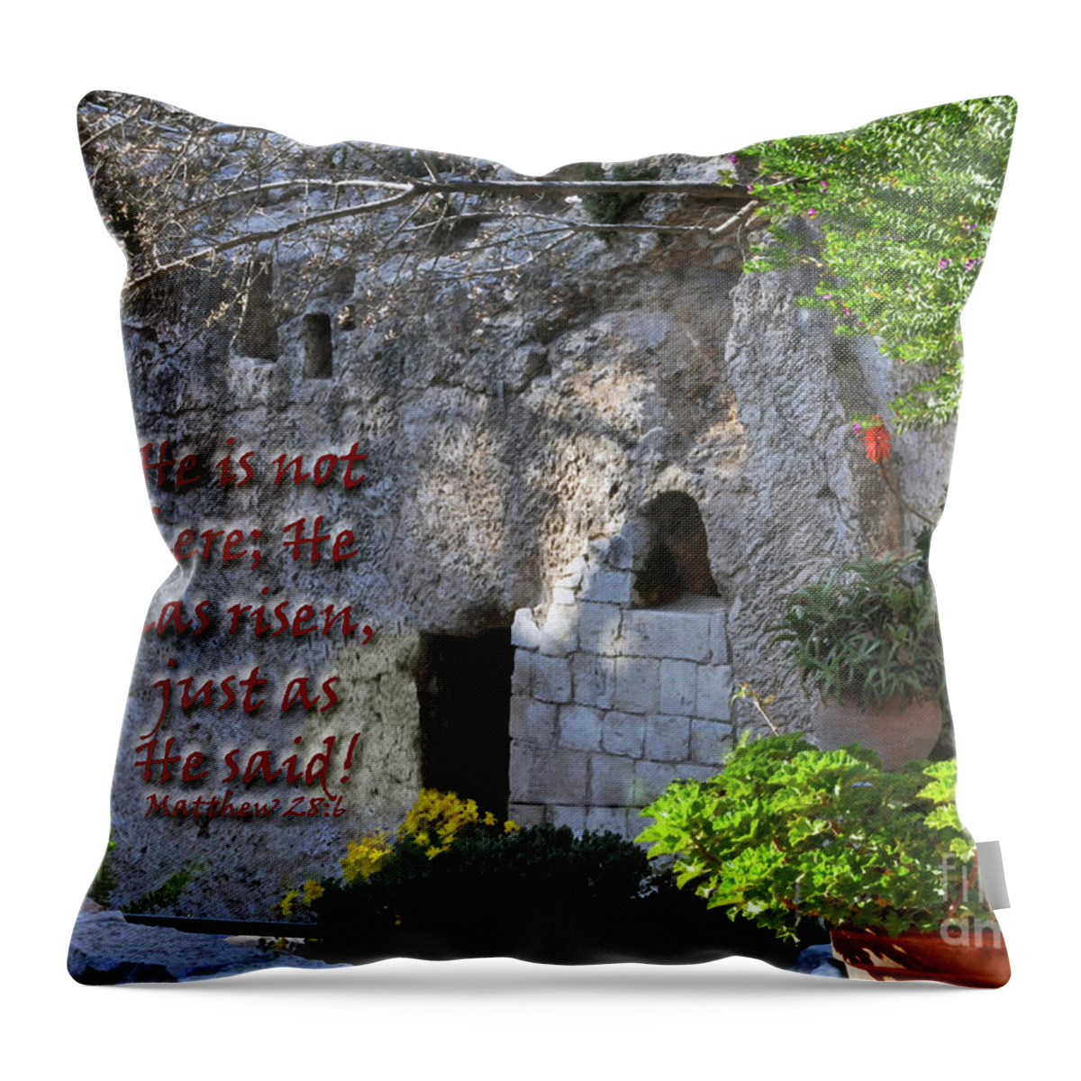 Resurrection Throw Pillow featuring the photograph Risen by Lydia Holly