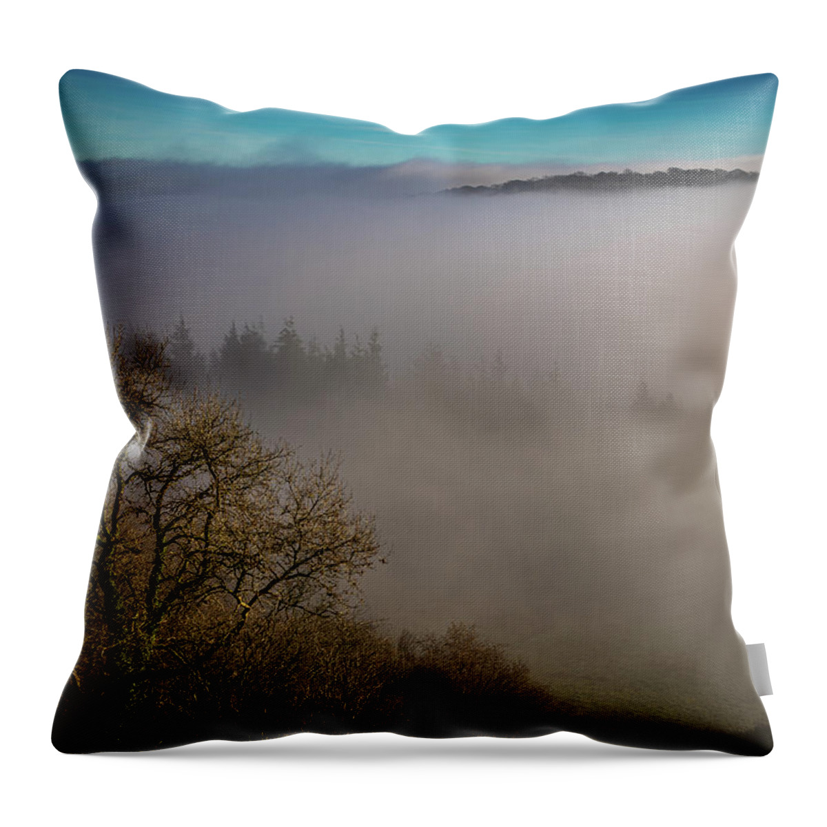 Wales Throw Pillow featuring the photograph Rising above... by Gavin Lewis