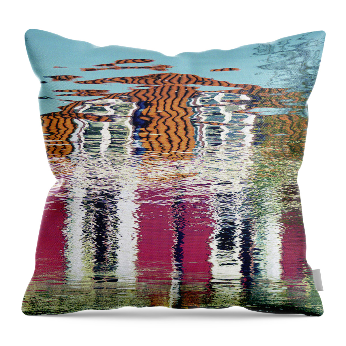 Photography Throw Pillow featuring the photograph River House by Luc Van de Steeg