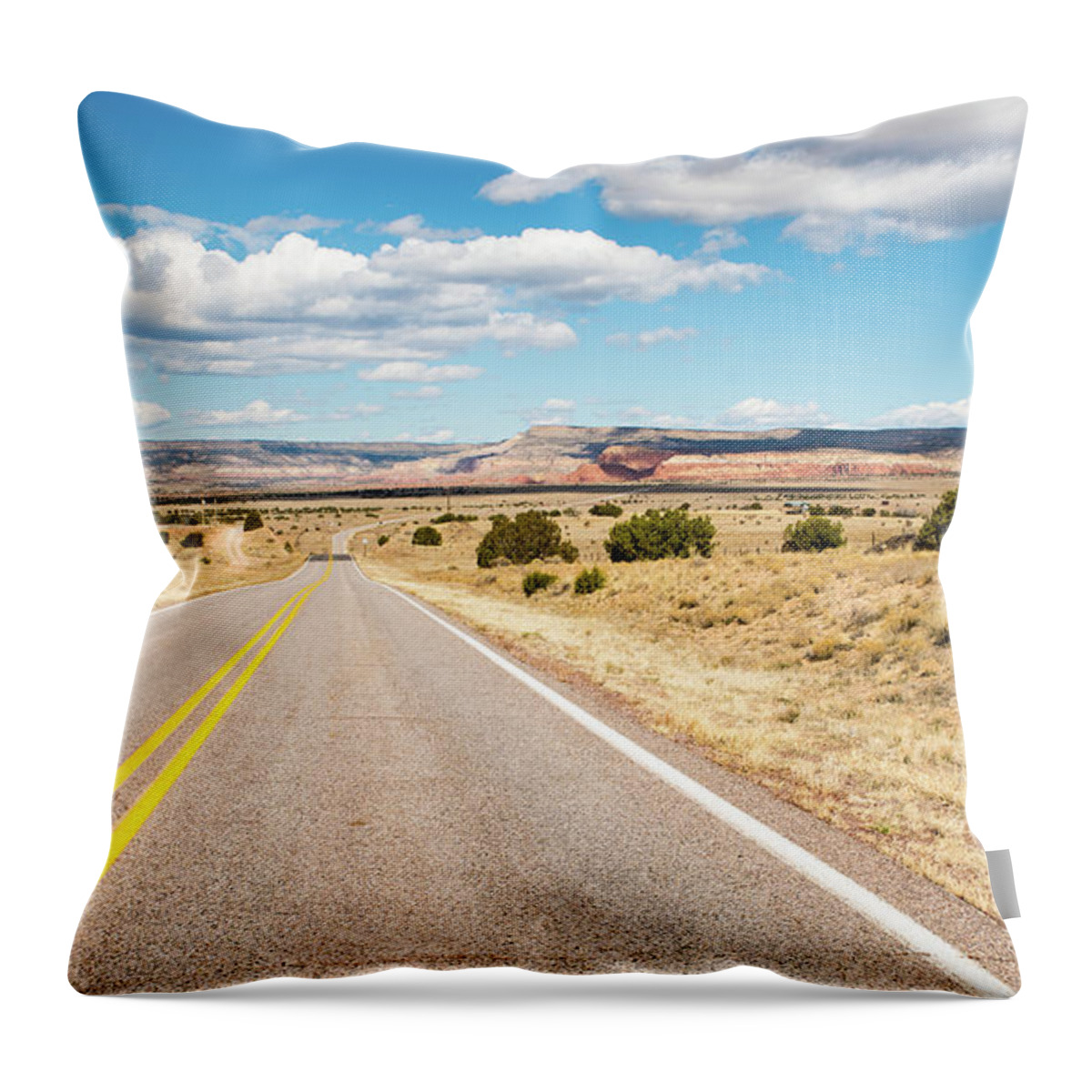 Road To San Ysidro Throw Pillow featuring the photograph Road to San Ysidro by Tom Cochran